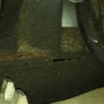 Stress crack closeup